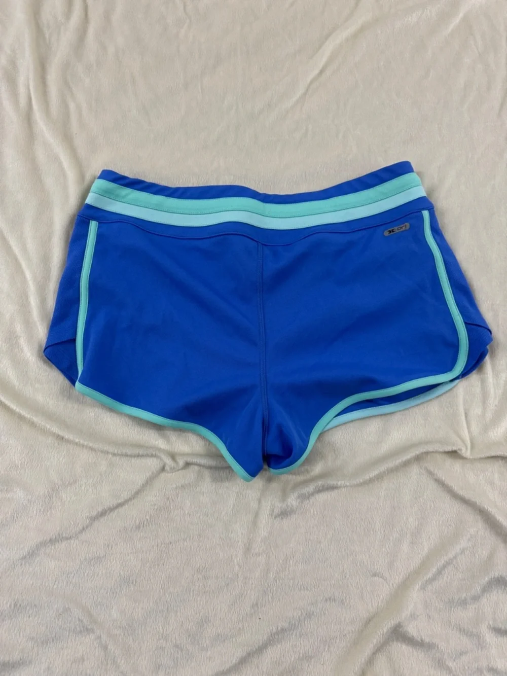 RBX Royal Blue Athletic Shorts with Aqua Trim - Picture 5 of 5